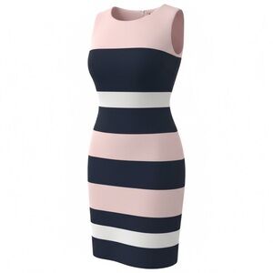 Tommy Hilfiger Colorblock Sheath Dress 8